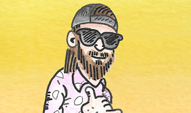 R. Crumb Style Self-Portrait
