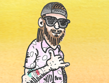 R. Crumb Style Self-Portrait